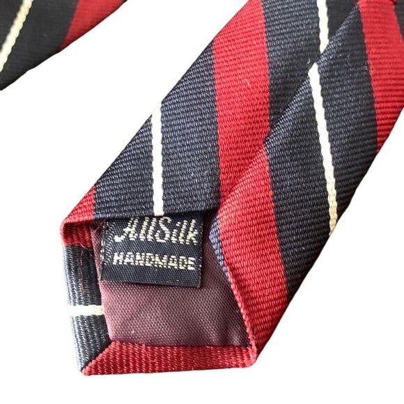 Pre Owned Men’s Lands’ End Charter Collection Tie Neck Tie Necktie All Silk Hand - Picture 4 of 5